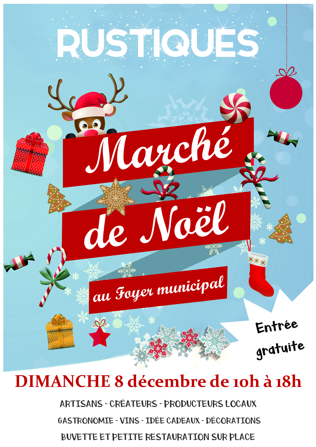 flyer marché de noel 2024