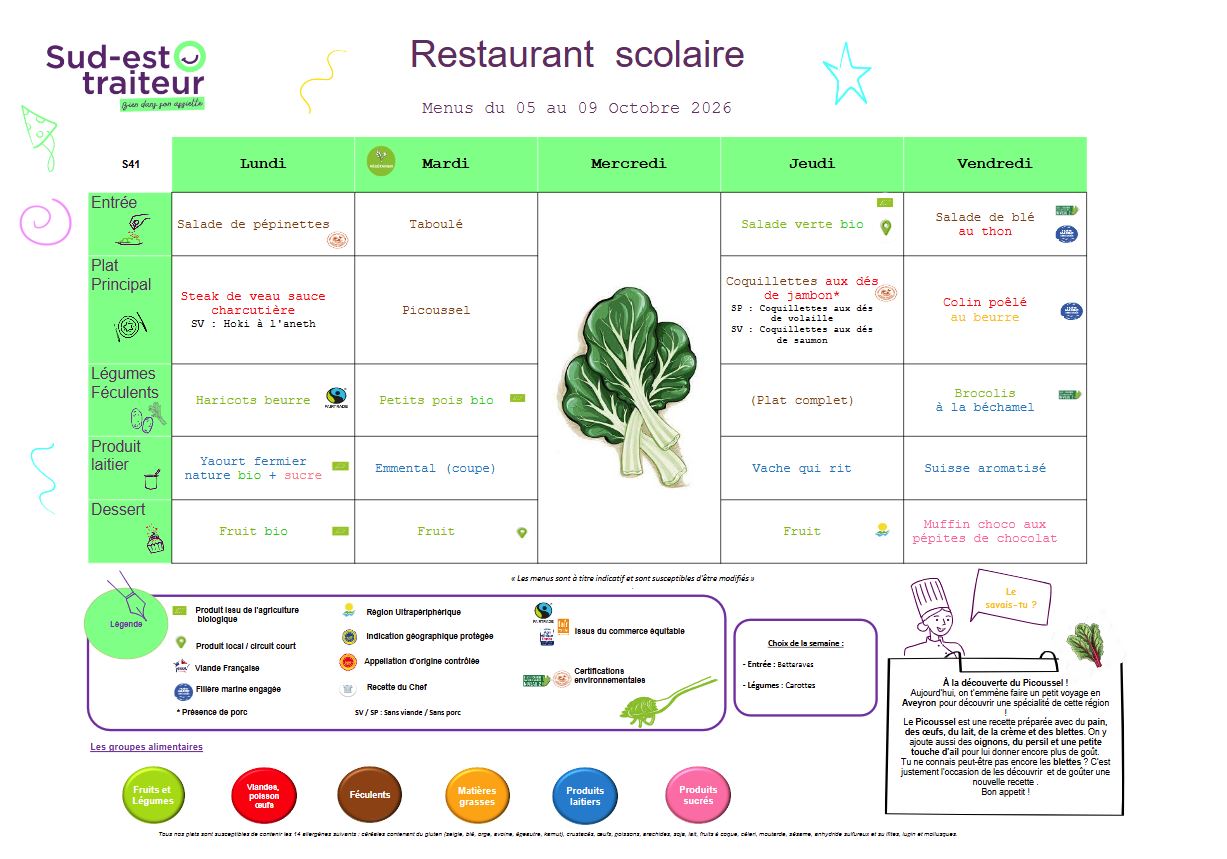 S41 Menu
